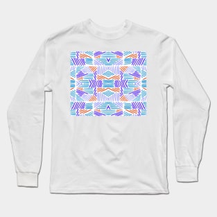 retro color blocks Long Sleeve T-Shirt